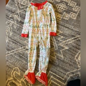 Burts bees 6-9m holiday pajamas